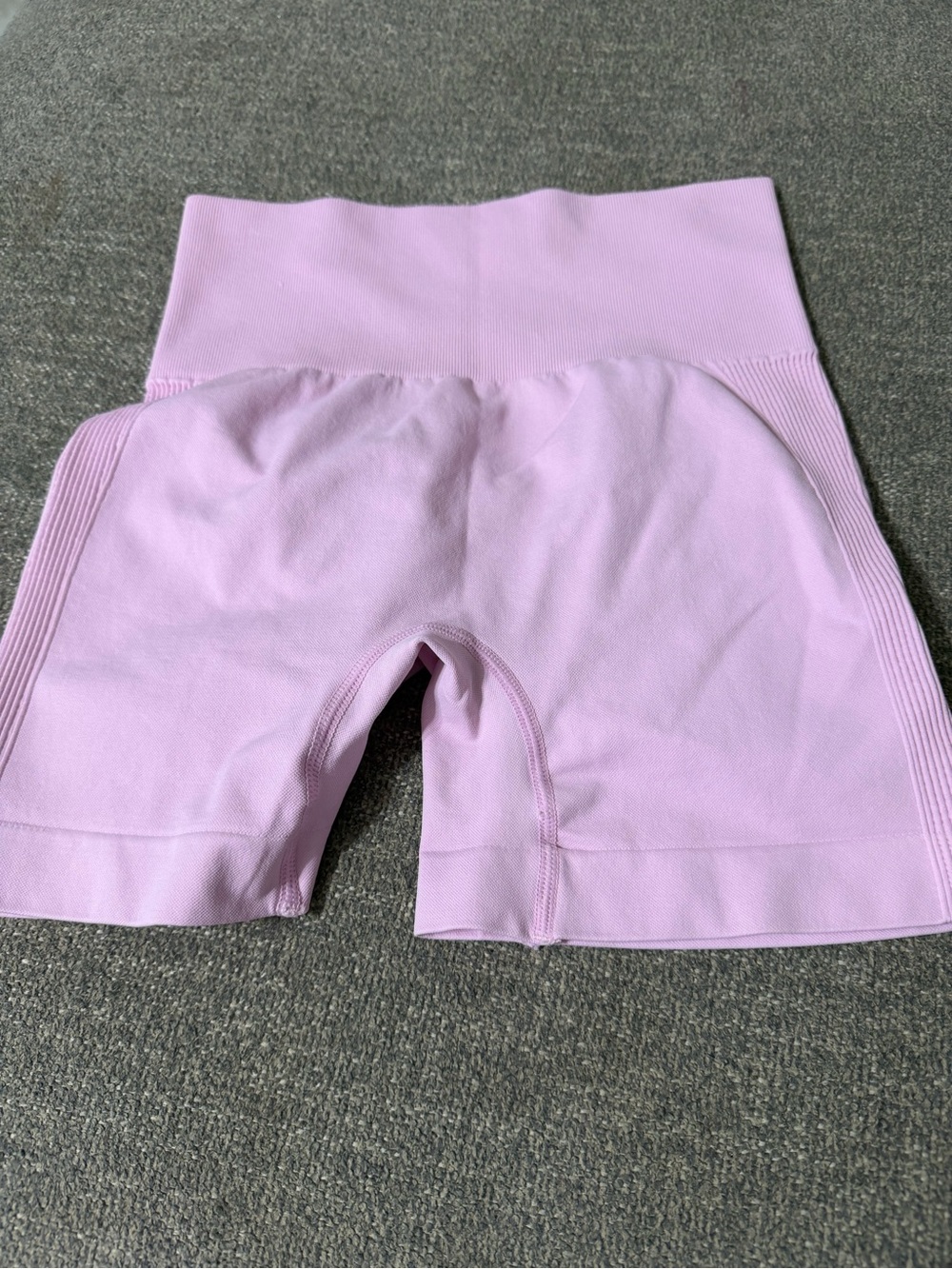 Amazon Seamless High-Waist Bike Shorts - Light Pink